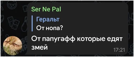 🦜 Стикер «NOPPACK» для Telegram