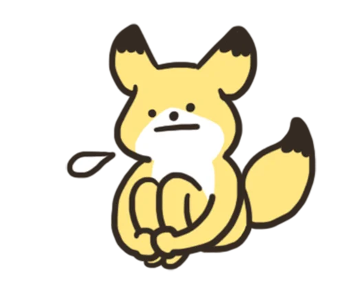 🦊 Стикер «노랑여우의 일상생활 2» для Telegram