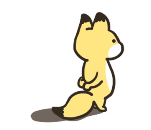 🦊 Стикер «노랑여우의 일상생활 2» для Telegram