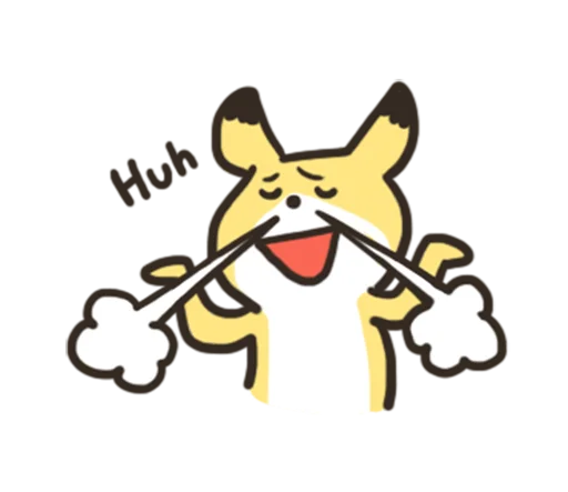 🦊 Стикер «노랑여우의 일상생활 2» для Telegram