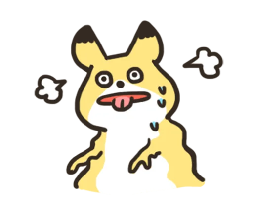 🦊 Стикер «노랑여우의 일상생활 2» для Telegram