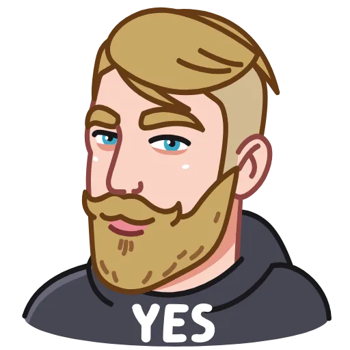 😉 Стикер «Nordic Gamer» для Telegram