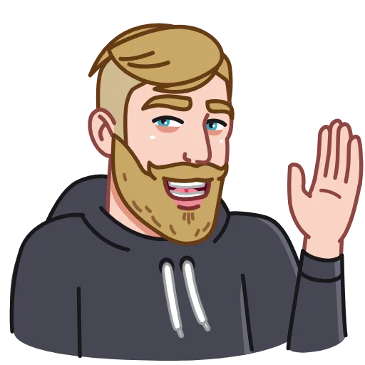 👋 Стикер «Nordic Gamer» для Telegram