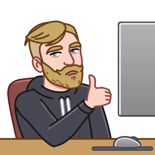 👍 Стикер «Nordic Gamer» для Telegram