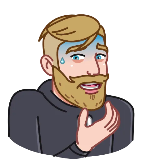 😨 Стикер «Nordic Gamer» для Telegram