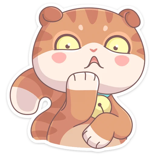 😦 Стикер «Кошечка Манеки Нори приносит удачу&;» для Telegram