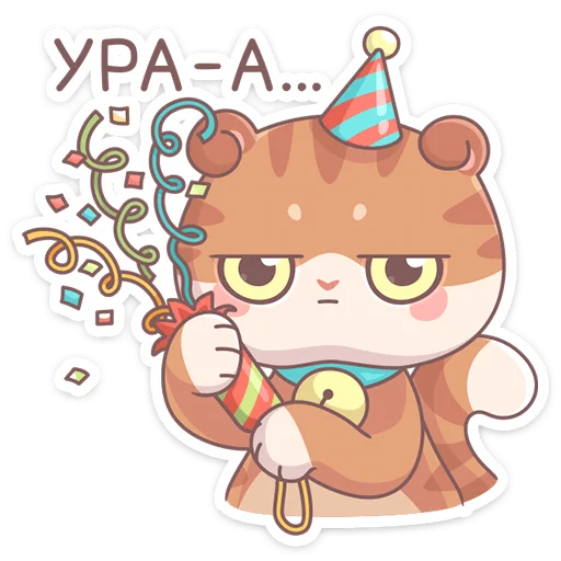 🥳 Стикер «Кошечка Манеки Нори приносит удачу&;» для Telegram