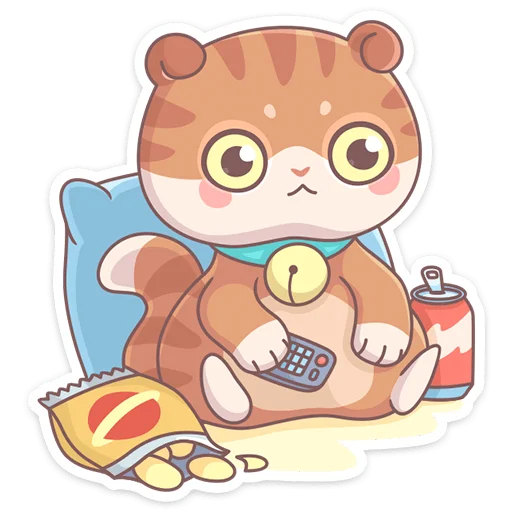 🥺 Стикер «Кошечка Манеки Нори приносит удачу&;» для Telegram