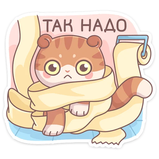 🧻 Стикер «Кошечка Манеки Нори приносит удачу&;» для Telegram