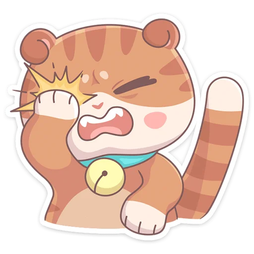 🤦‍♀ Стикер «Кошечка Манеки Нори приносит удачу&;» для Telegram