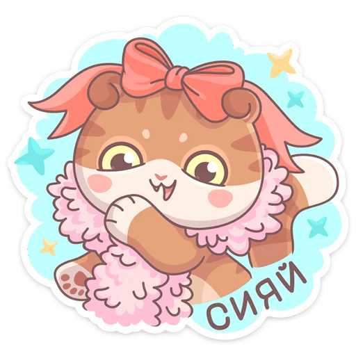 🤩 Стикер «Кошечка Манеки Нори приносит удачу&;» для Telegram