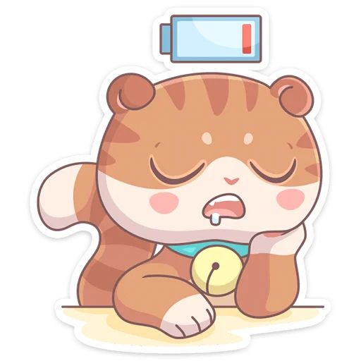 🔋 Стикер «Кошечка Манеки Нори приносит удачу&;» для Telegram