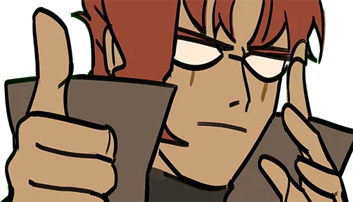 👍 Стикер «Noriaki Kakyouin (JJBA)» для Telegram