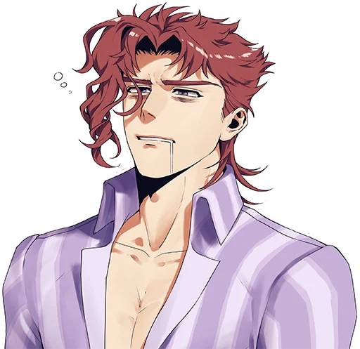 😴 Стикер «Noriaki Kakyouin (JJBA)» для Telegram