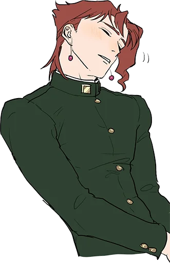 😴 Стикер «Noriaki Kakyouin (JJBA)» для Telegram