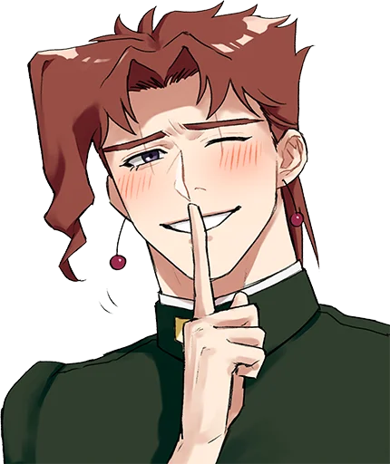 🤫 Стикер «Noriaki Kakyouin (JJBA)» для Telegram