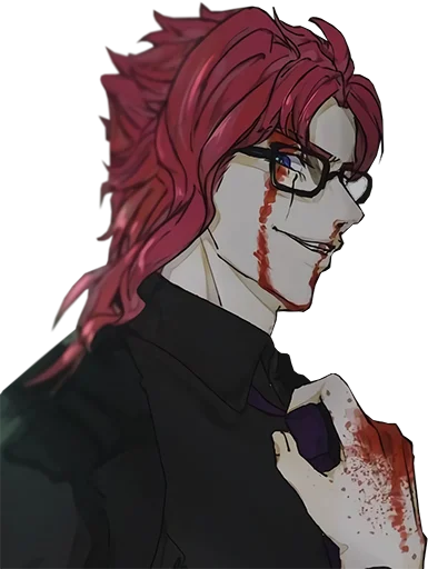 😈 Стикер «Noriaki Kakyouin (JJBA)» для Telegram