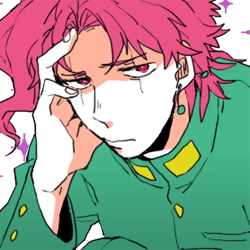😒 Стикер «Noriaki Kakyouin (JJBA)» для Telegram