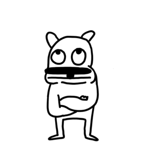 🙄 Стикер «White Dog» для Telegram