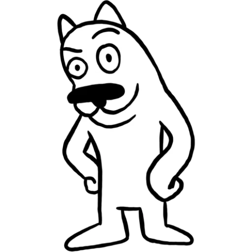 🤨 Стикер «White Dog» для Telegram