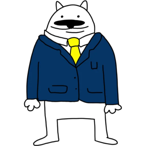 🥸 Стикер «White Dog» для Telegram