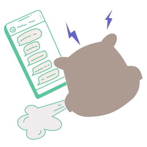 😡 Стикер «Бегемот НОРСИ-ТРАНС» для Telegram
