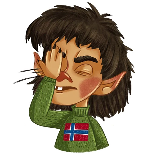 🤦‍♀️ Стикер «Norsk Troll» для Telegram