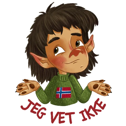 🤷‍♀️ Стикер «Norsk Troll» для Telegram