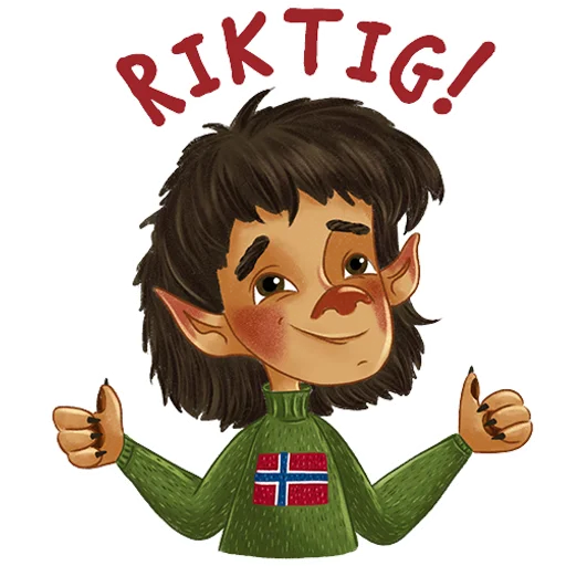 👍 Стикер «Norsk Troll» для Telegram
