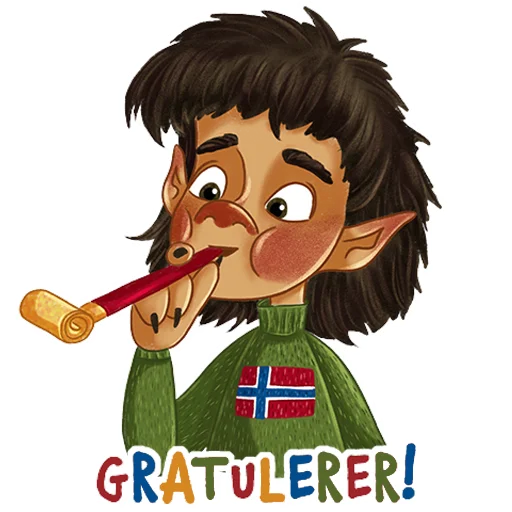 🎉 Стикер «Norsk Troll» для Telegram