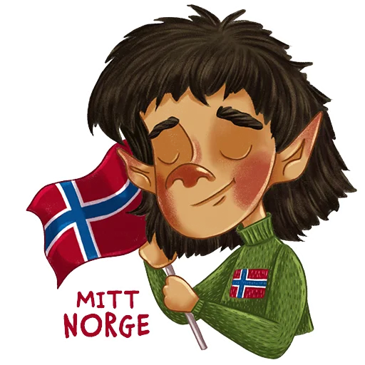 🇳🇴 Стикер «Norsk Troll» для Telegram