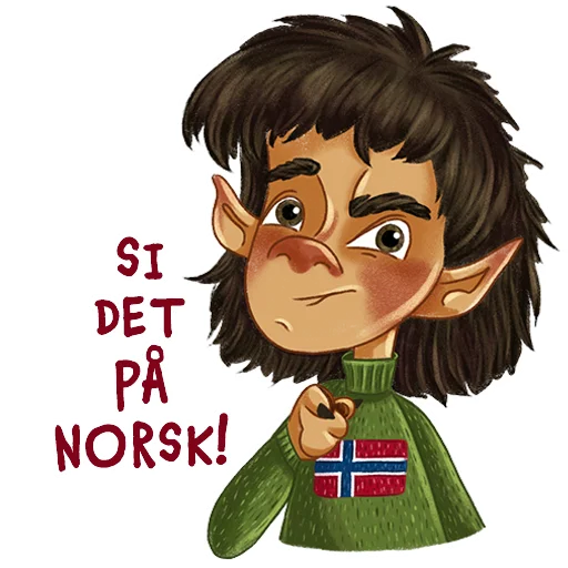 ☝️ Стикер «Norsk Troll» для Telegram