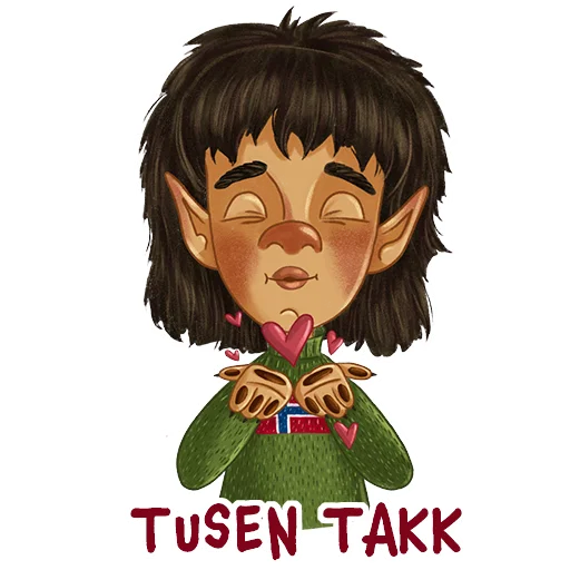😘 Стикер «Norsk Troll» для Telegram