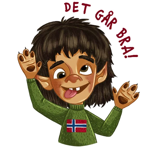 🤪 Стикер «Norsk Troll» для Telegram