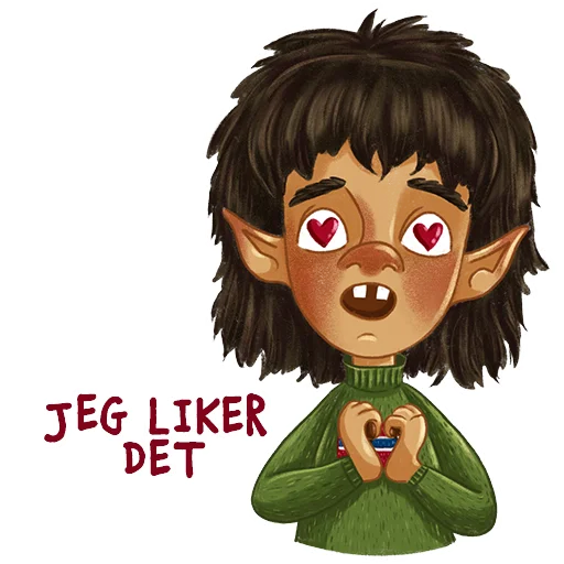 😍 Стикер «Norsk Troll» для Telegram