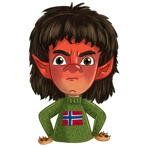 😡 Стикер «Norsk Troll» для Telegram