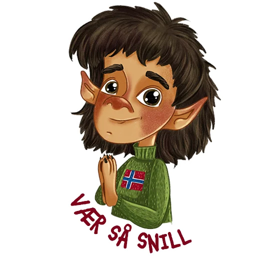 🙏 Стикер «Norsk Troll» для Telegram