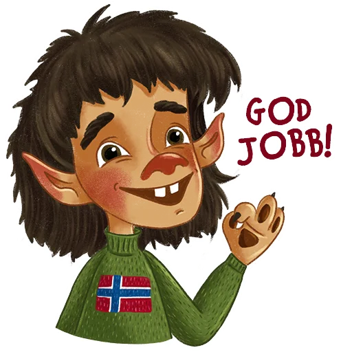👌 Стикер «Norsk Troll» для Telegram