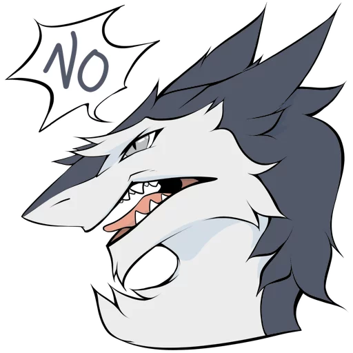 😡 Стикер «Northern Sergal» для Telegram