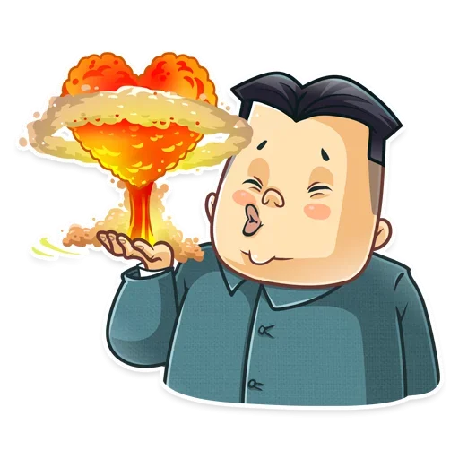 Стикерпак Ким Чен Ын для Telegram