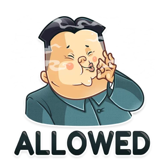 😊 Стикер «Ким Чен Ын» для Telegram