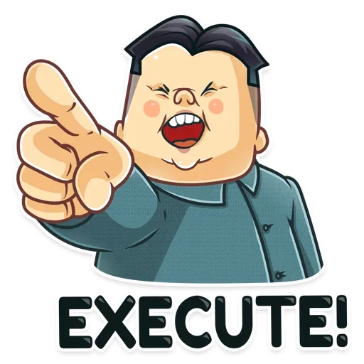 👆 Стикер «Ким Чен Ын» для Telegram