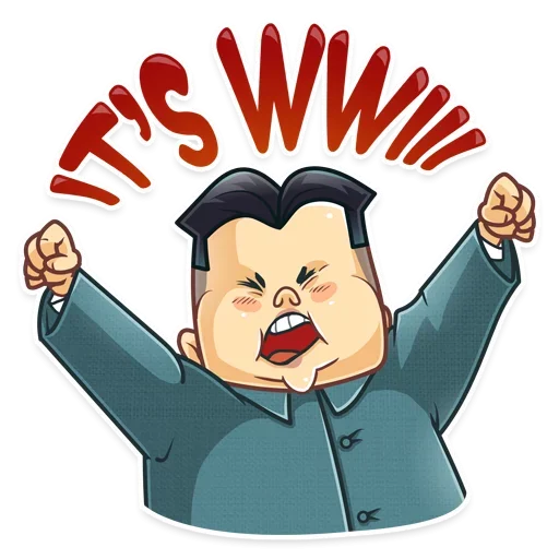 🥳 Стикер «Ким Чен Ын» для Telegram