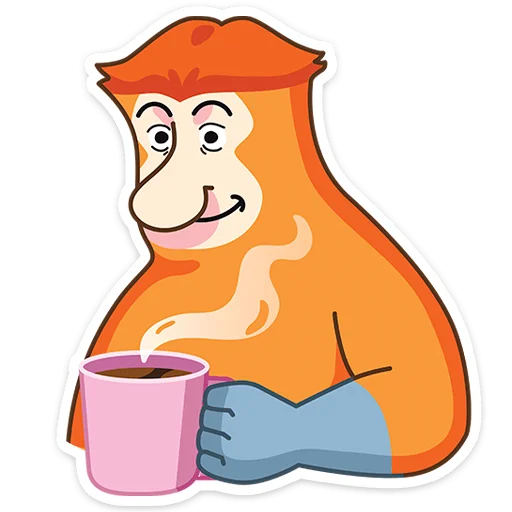 ☕️ Стикер «Носач» для Telegram