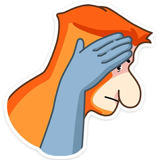🤦‍♀️ Стикер «Носач» для Telegram