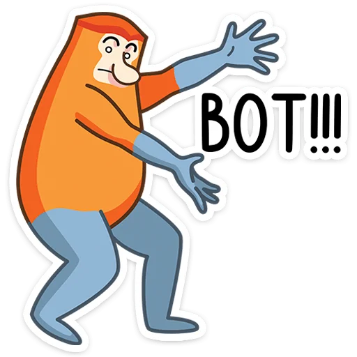 ☝️ Стикер «Носач» для Telegram