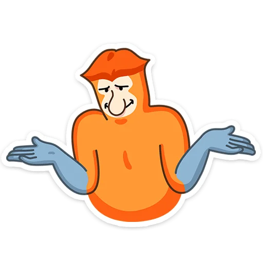 🤷‍♂️ Стикер «Носач» для Telegram