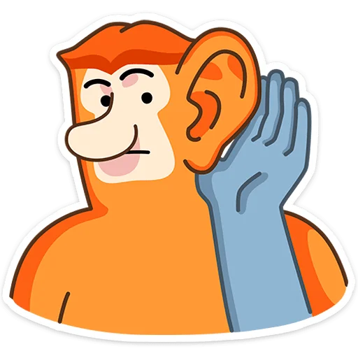 👂 Стикер «Носач» для Telegram