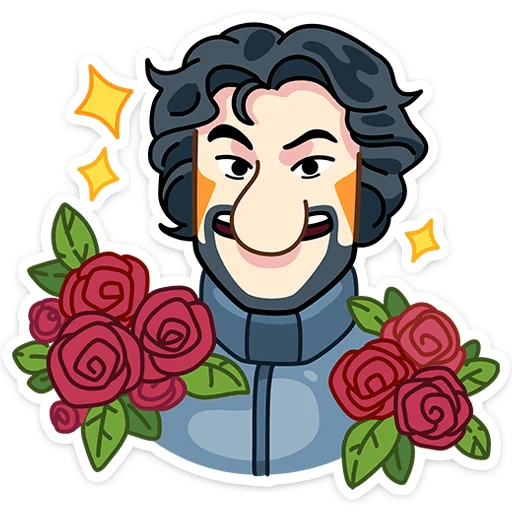 🌷 Стикер «Носач» для Telegram