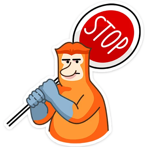 ⛔️ Стикер «Носач» для Telegram